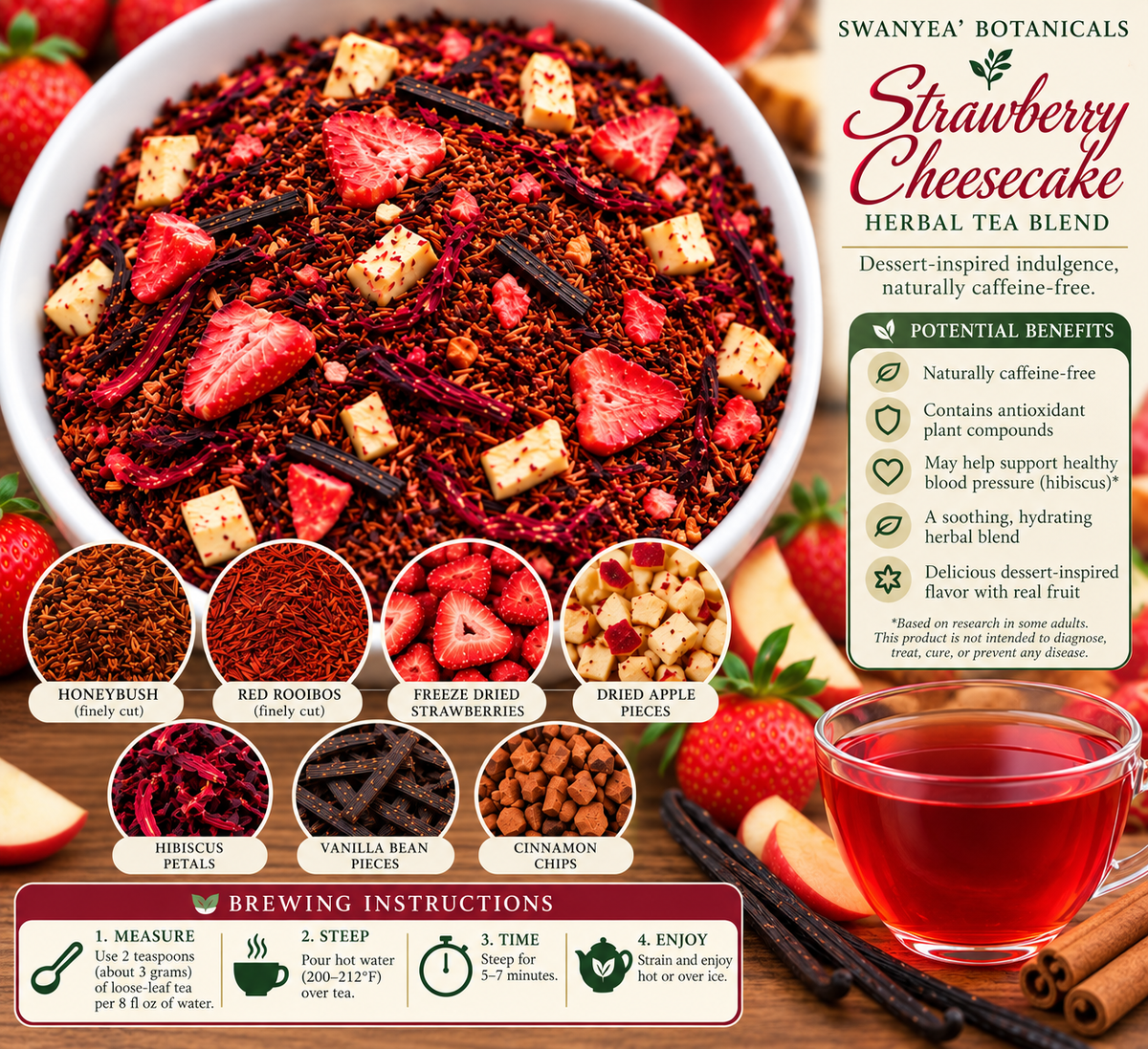 Strawberry Cheesecake Dessert Tea
