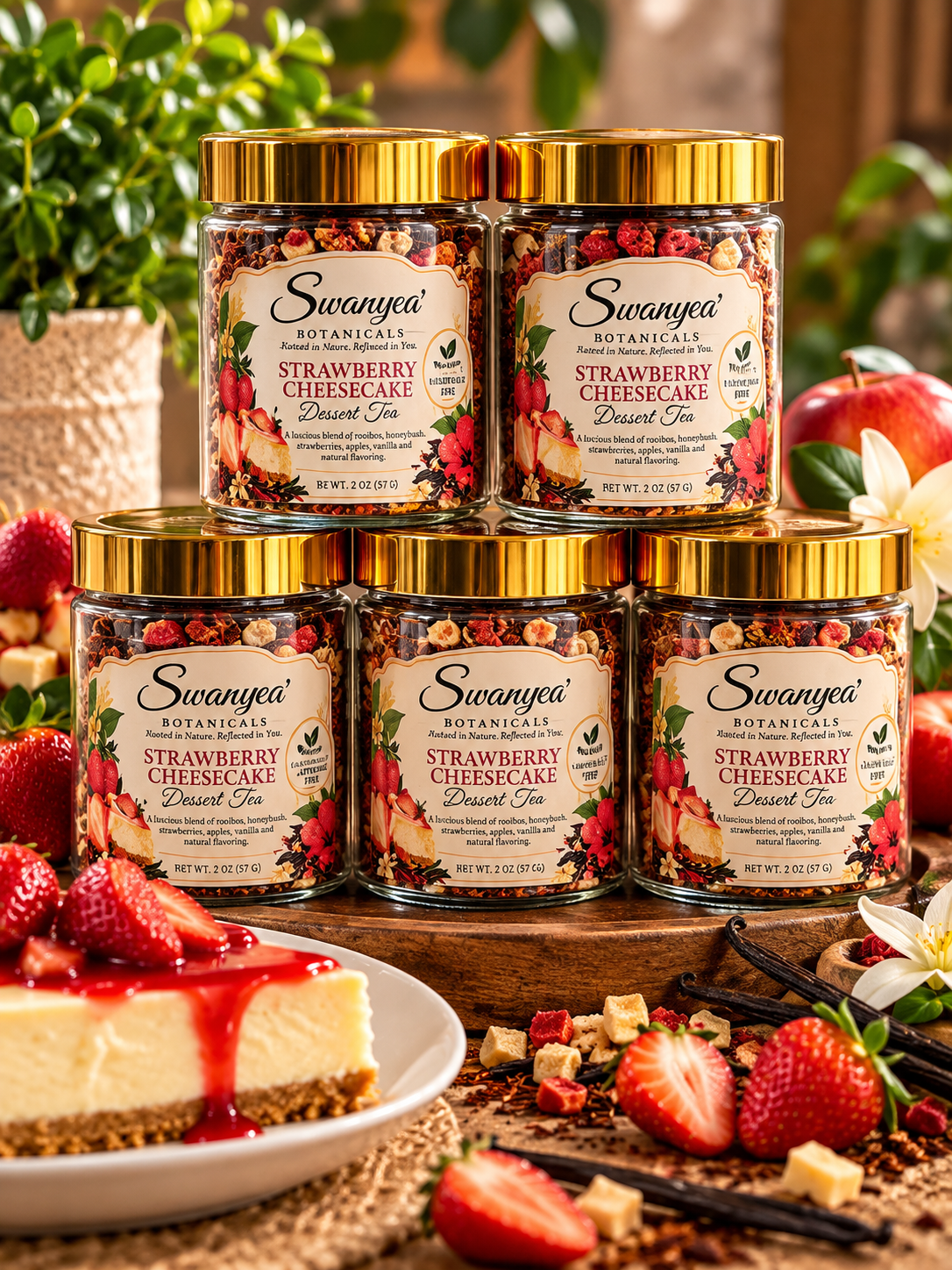 Strawberry Cheesecake Dessert Tea